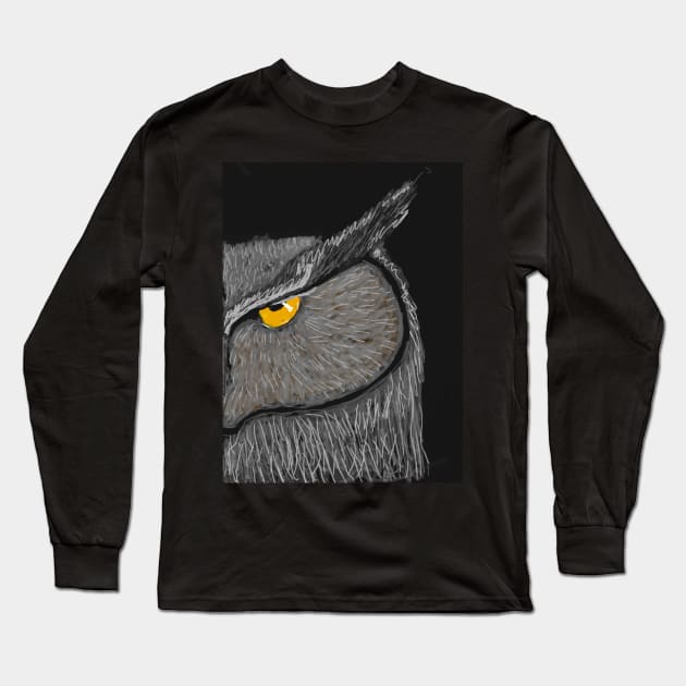 Hoo's Watching You! Long Sleeve T-Shirt by DancingCreek